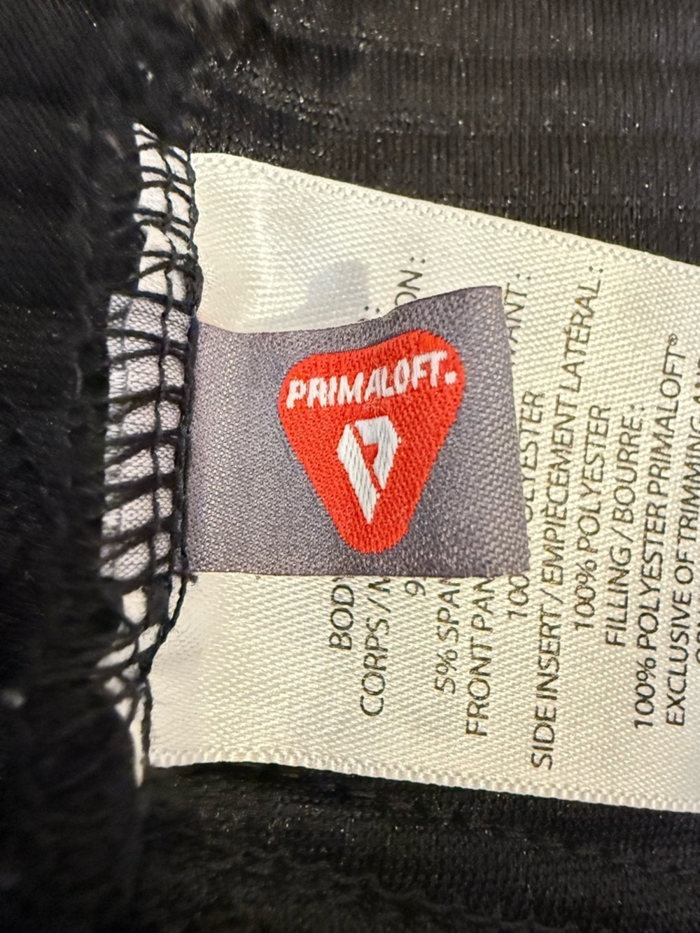 Tuff Athletics Primaloft Puffer Jacket Womens M Lightweight Hooded Black - Picture 15 of 15